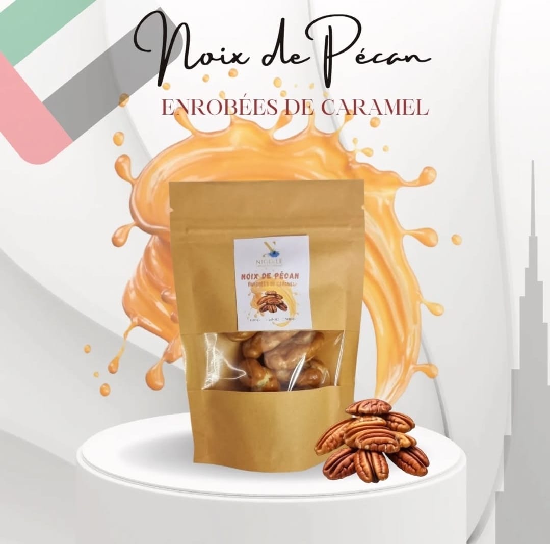 Noix de pécan enrobées de caramel